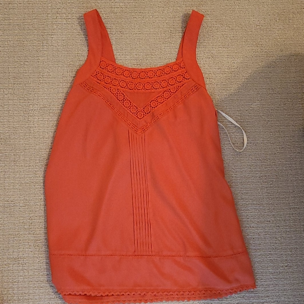 Red orange sun dress size M